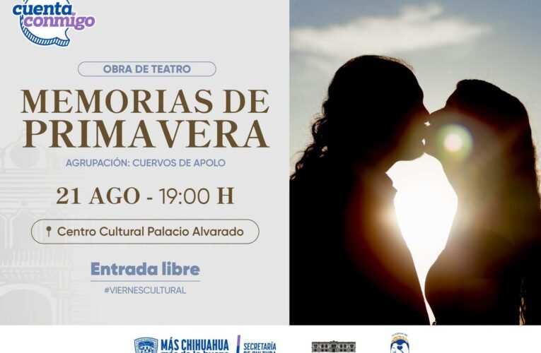 Invitan a disfrutar de la obra de teatro “Memorias de Primavera” en el marco de este Viernes Cultural